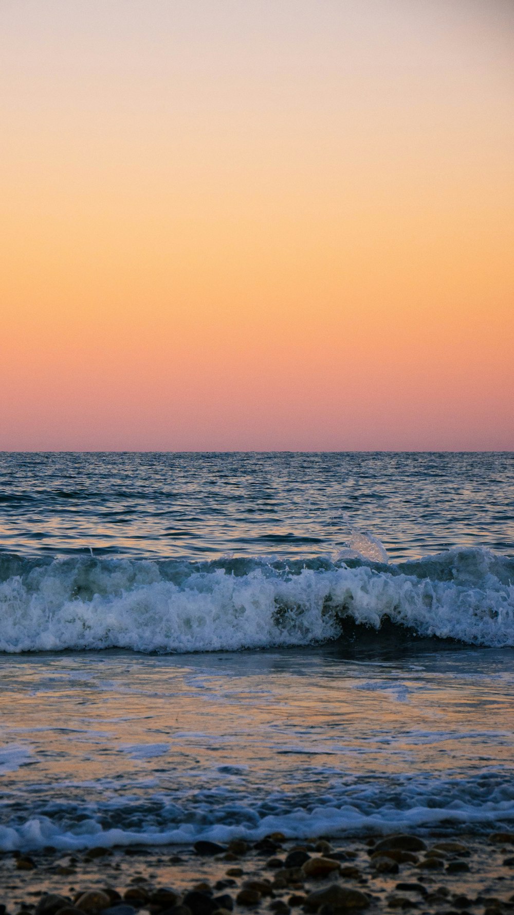 waves crashing on a beach