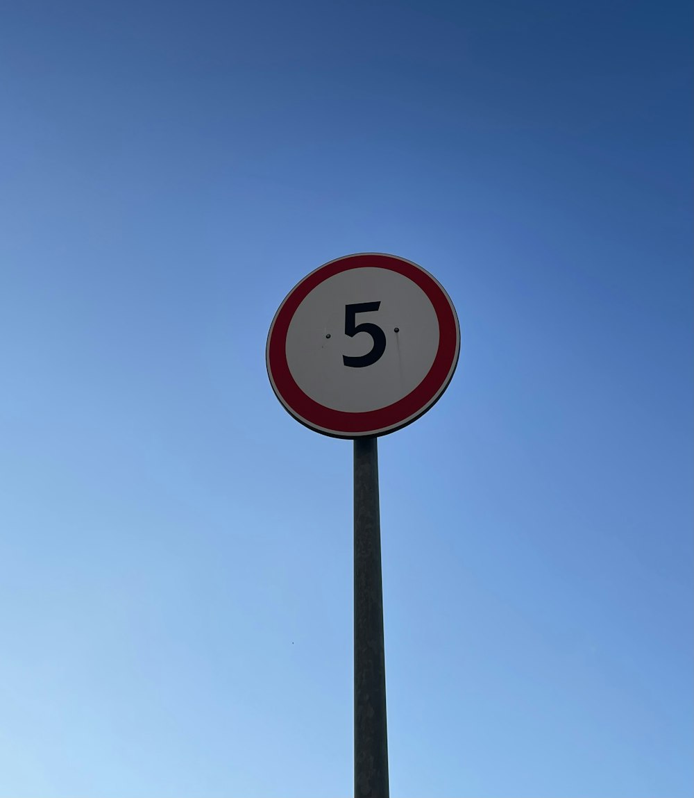 a sign on a pole