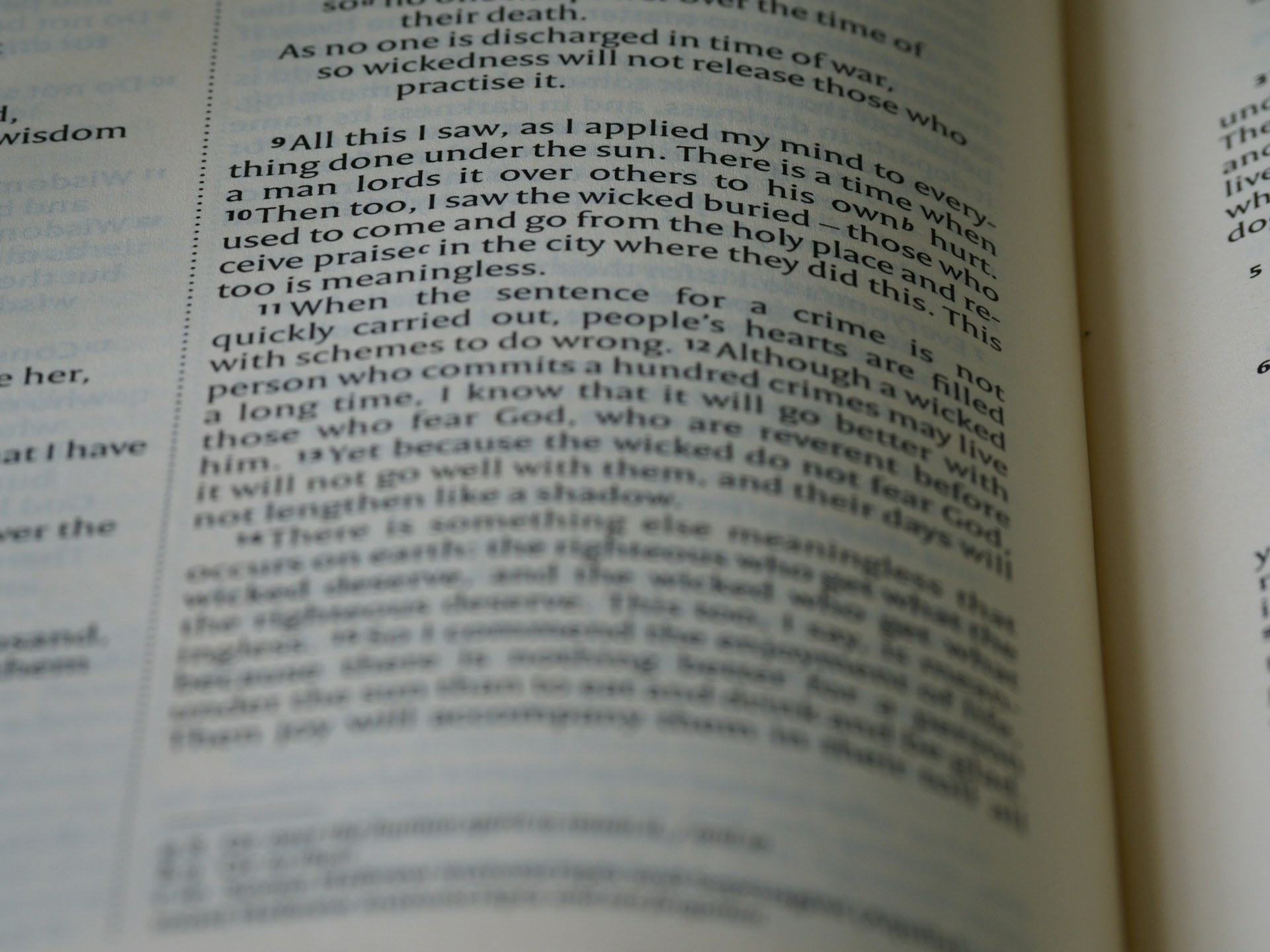 an open book with text