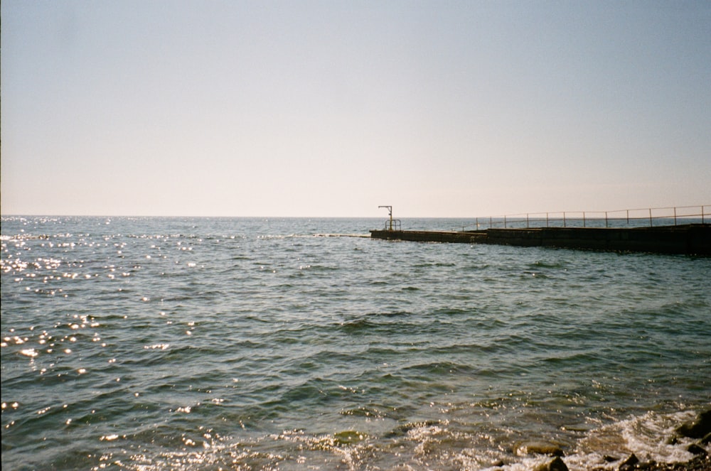 a pier in the ocean