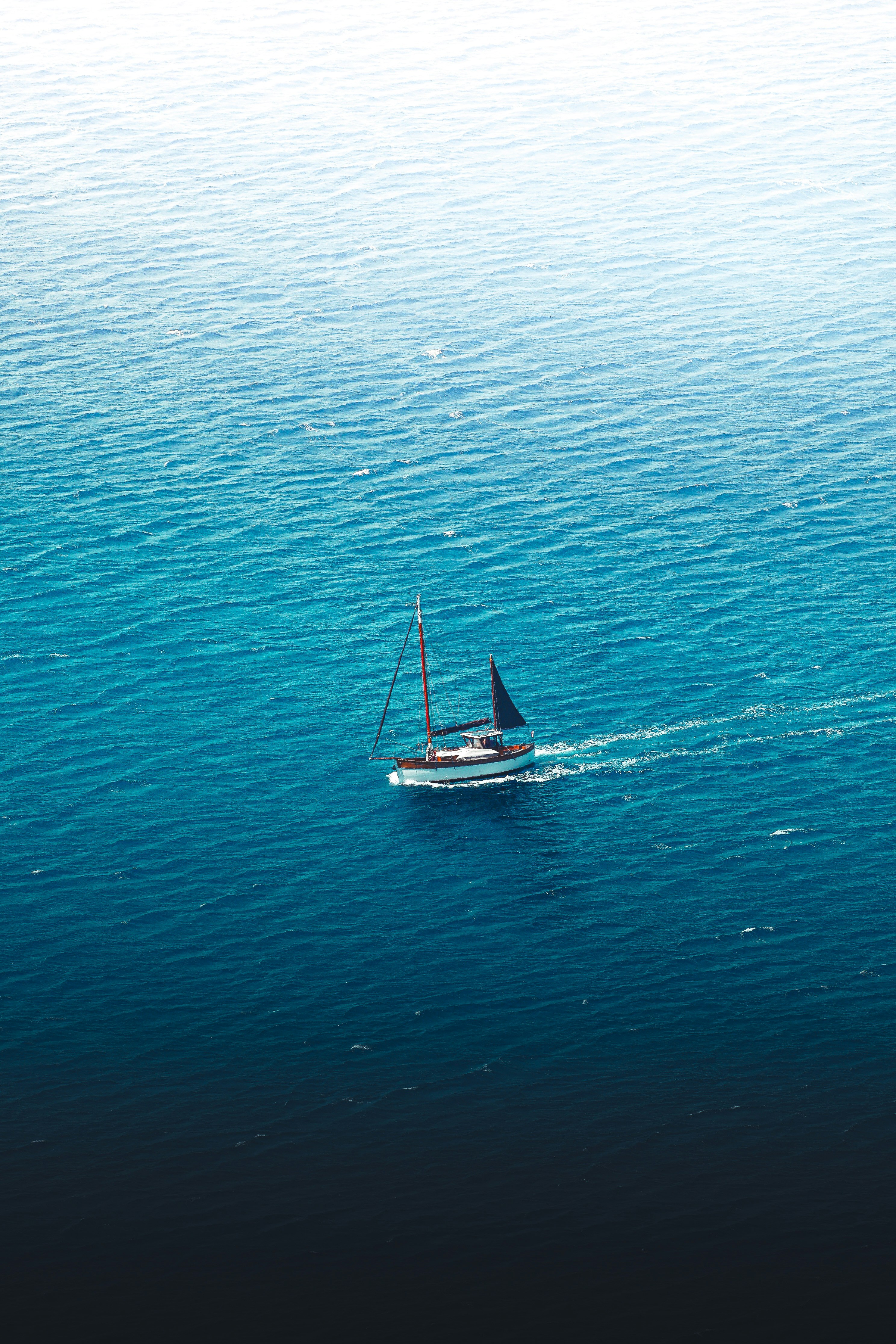 a boat sailing on the water