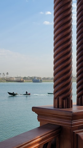 a boat in the water