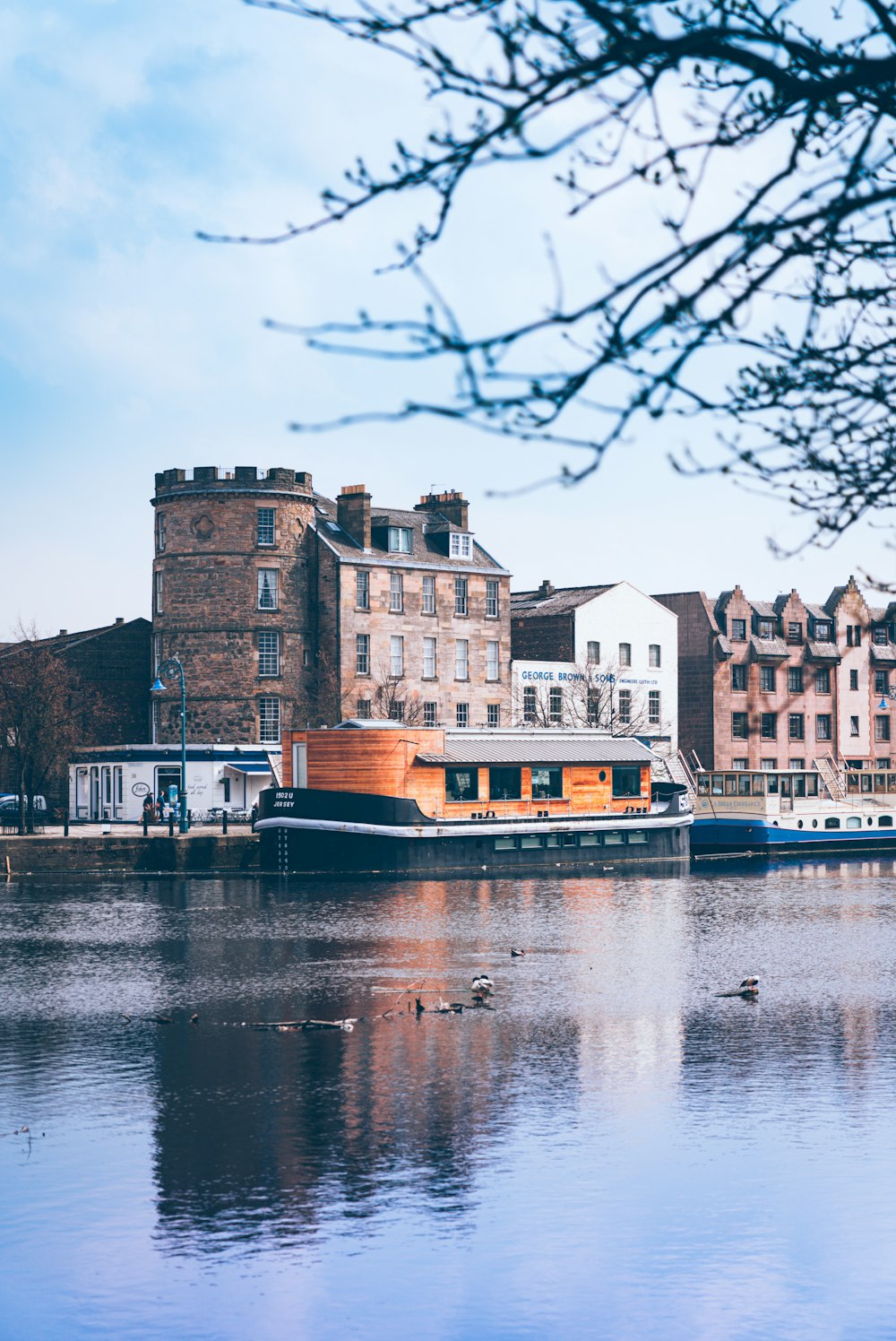 a boat on the water