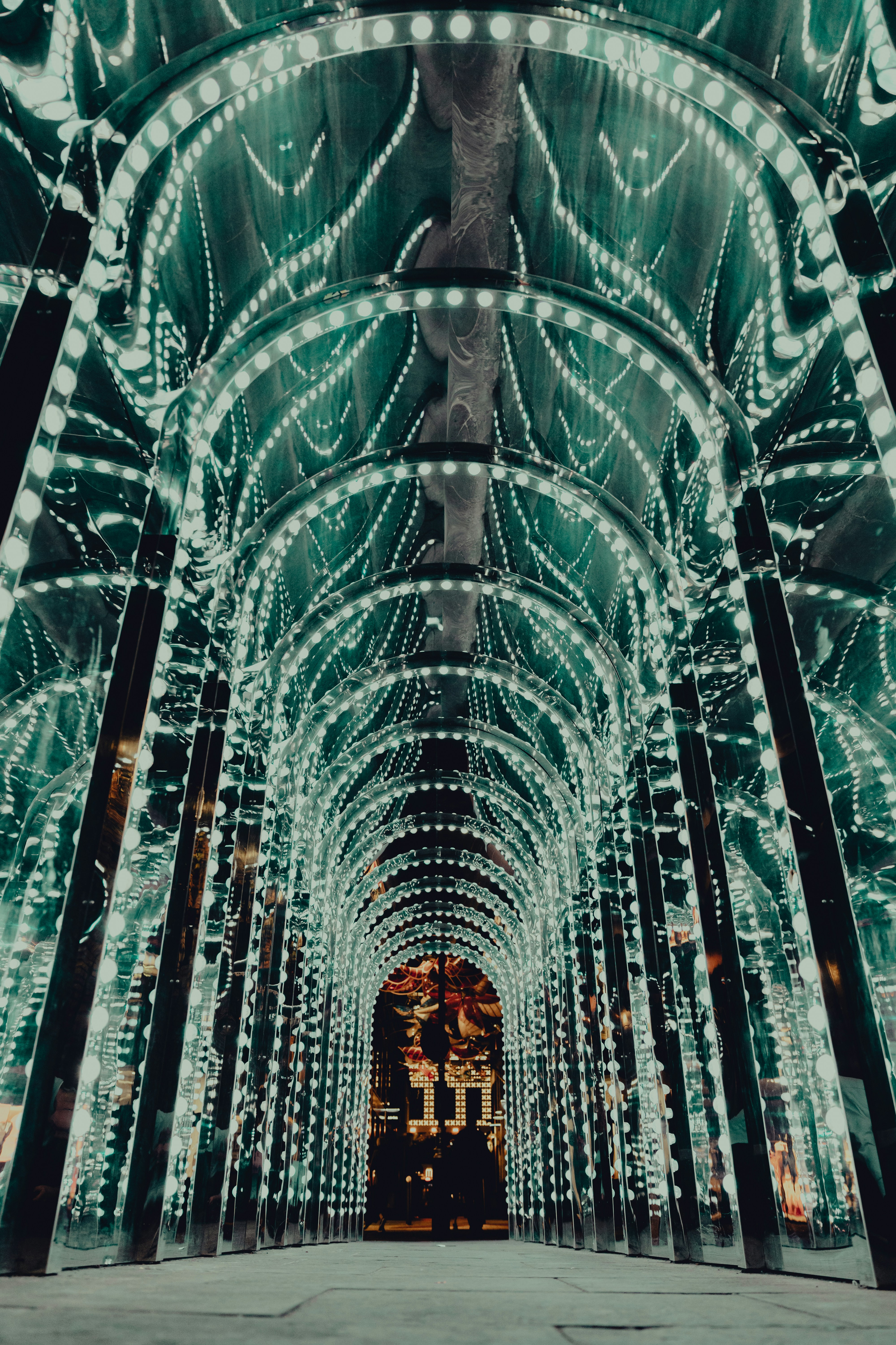 a large metal structure