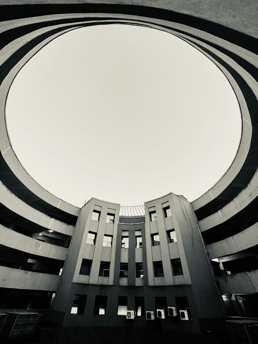 a building with a round window