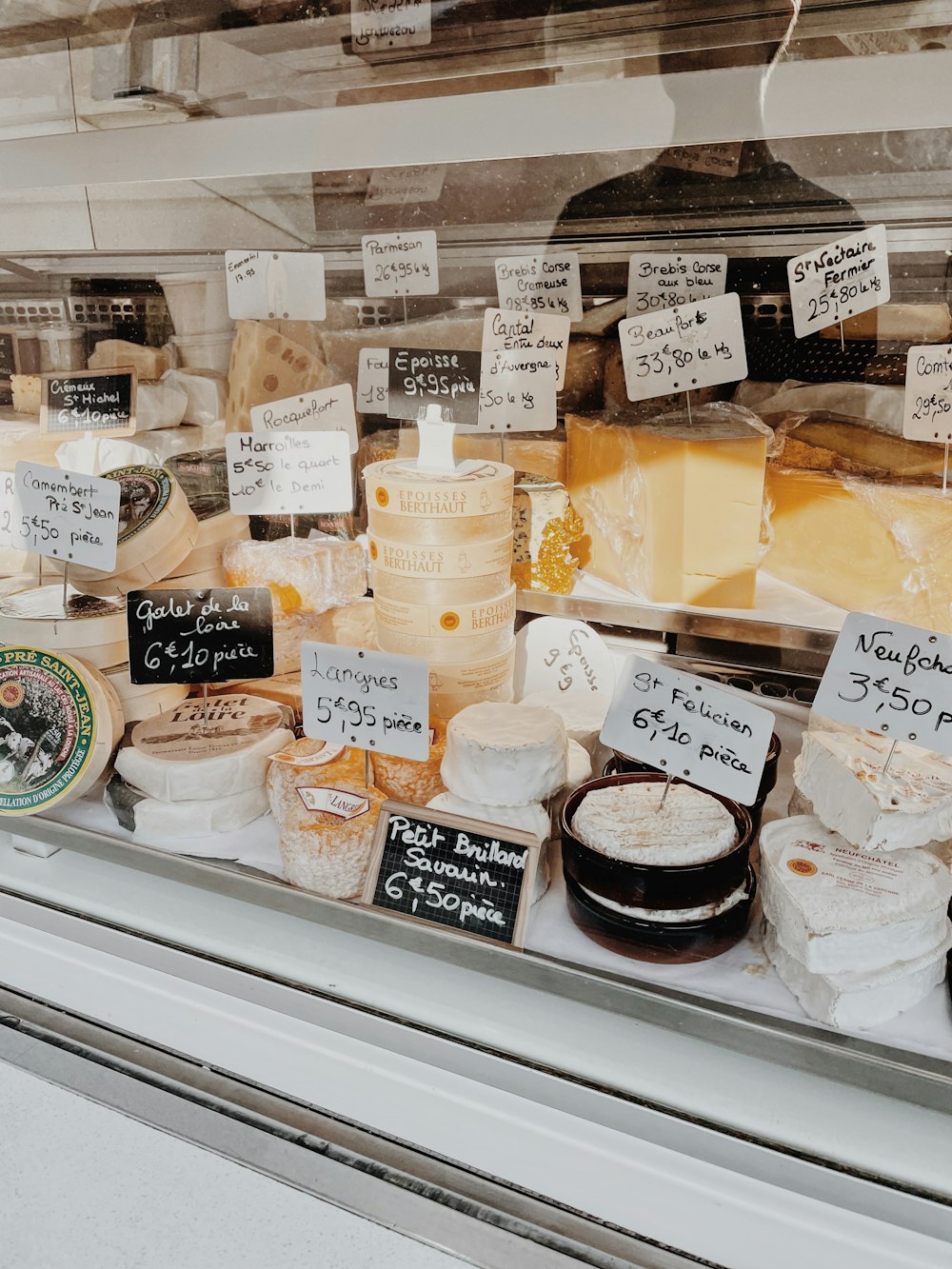 a display of cakes