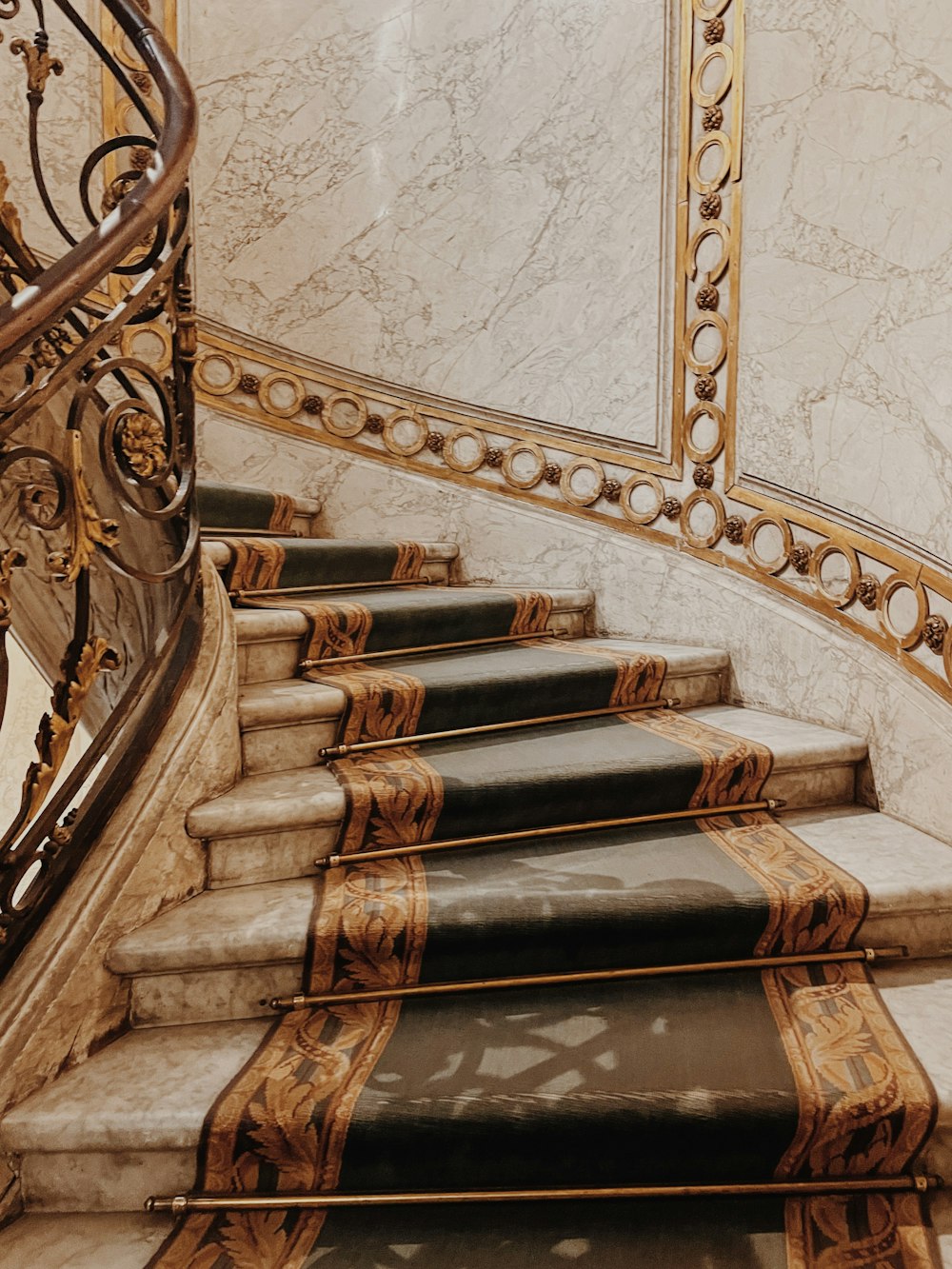 a large ornate staircase