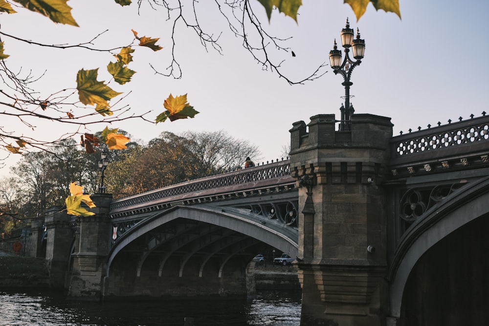 a bridge over water