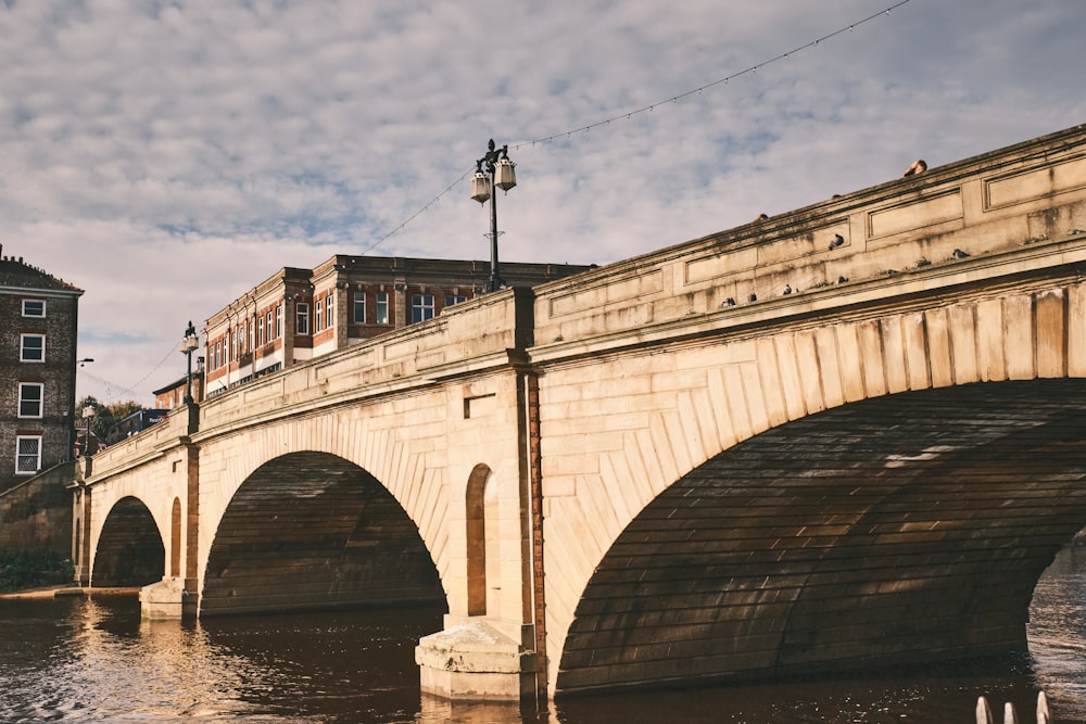 a bridge over water