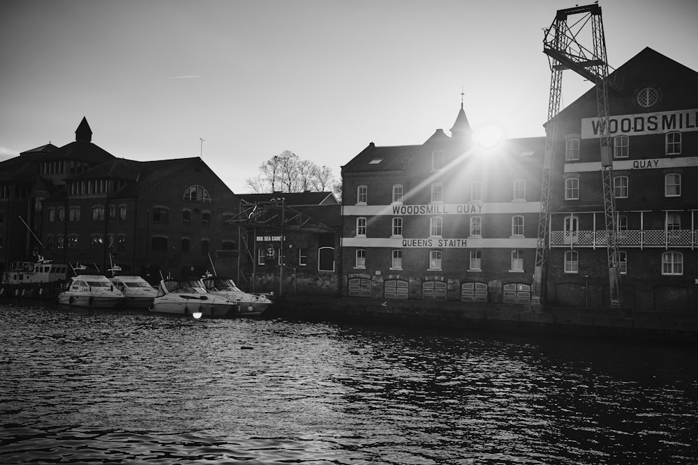 a river with boats in it