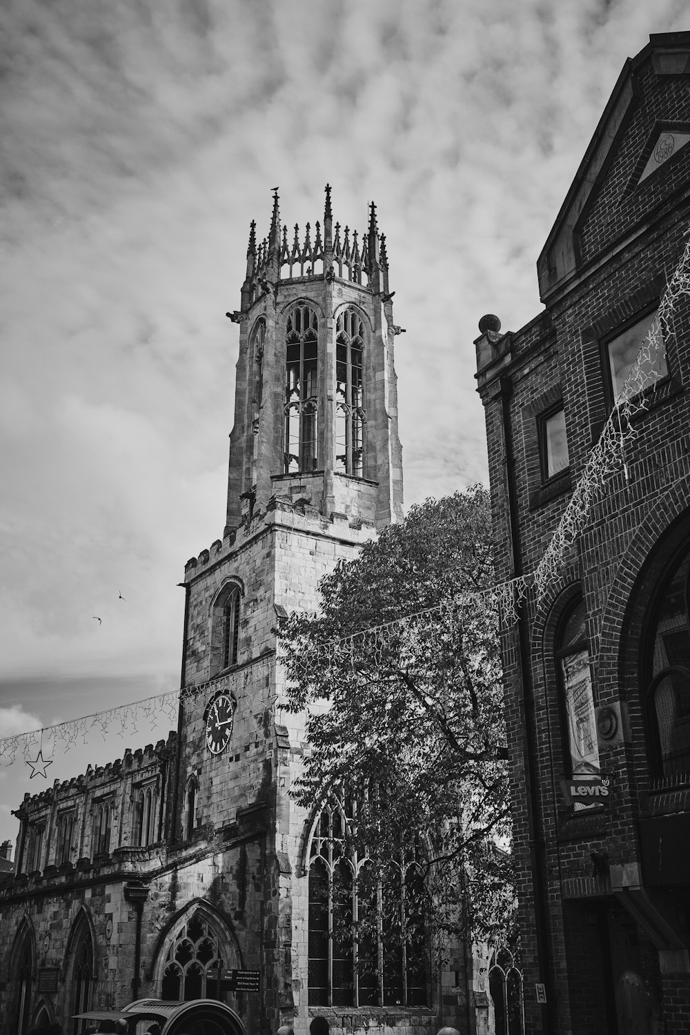 a tall building with a tower