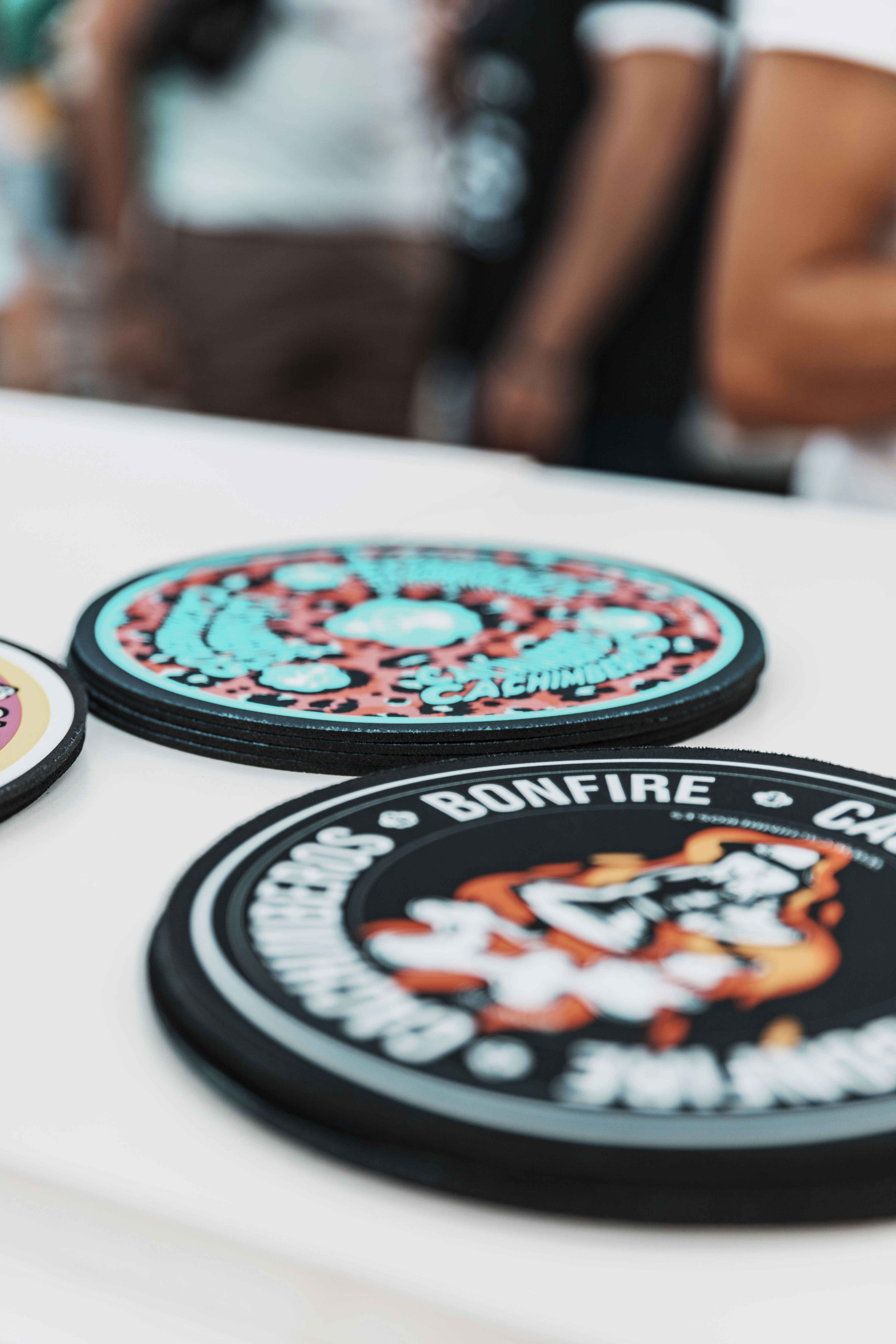 a close up of a game disc