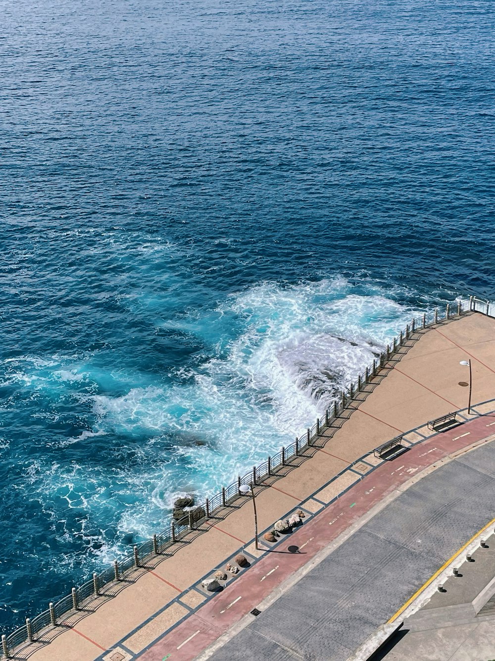 a wave crashing on a beach