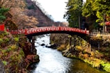 a bridge over a river