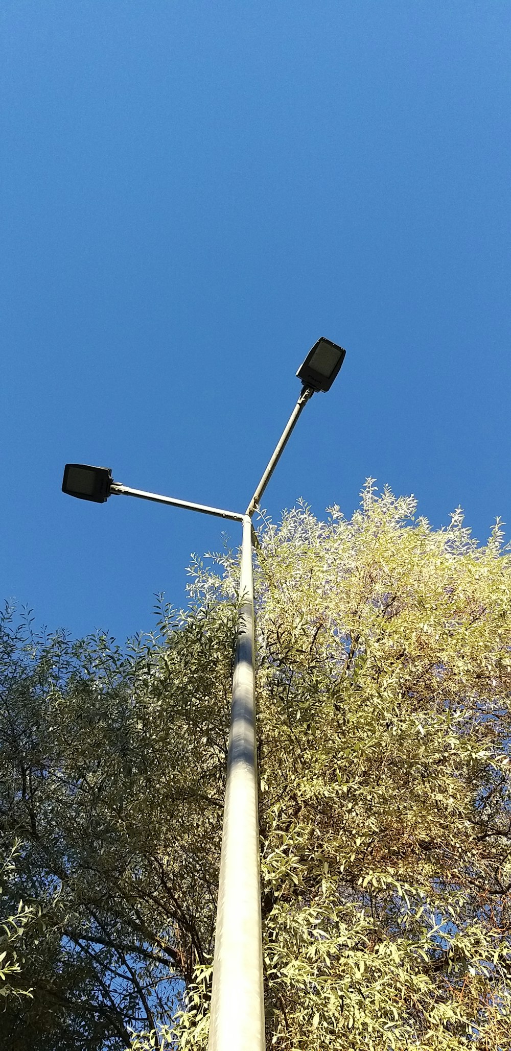 a street light with a street light