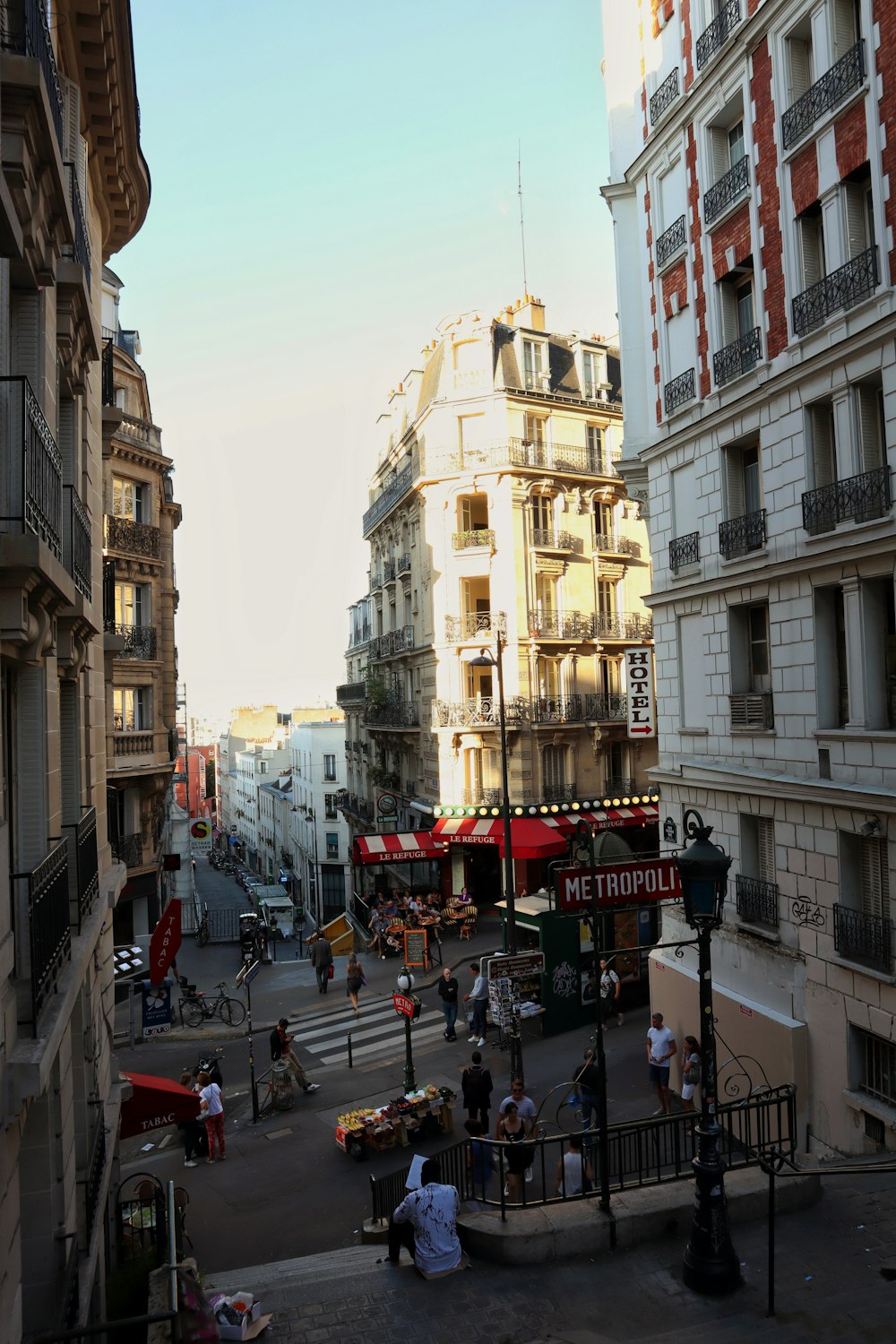 a busy city street