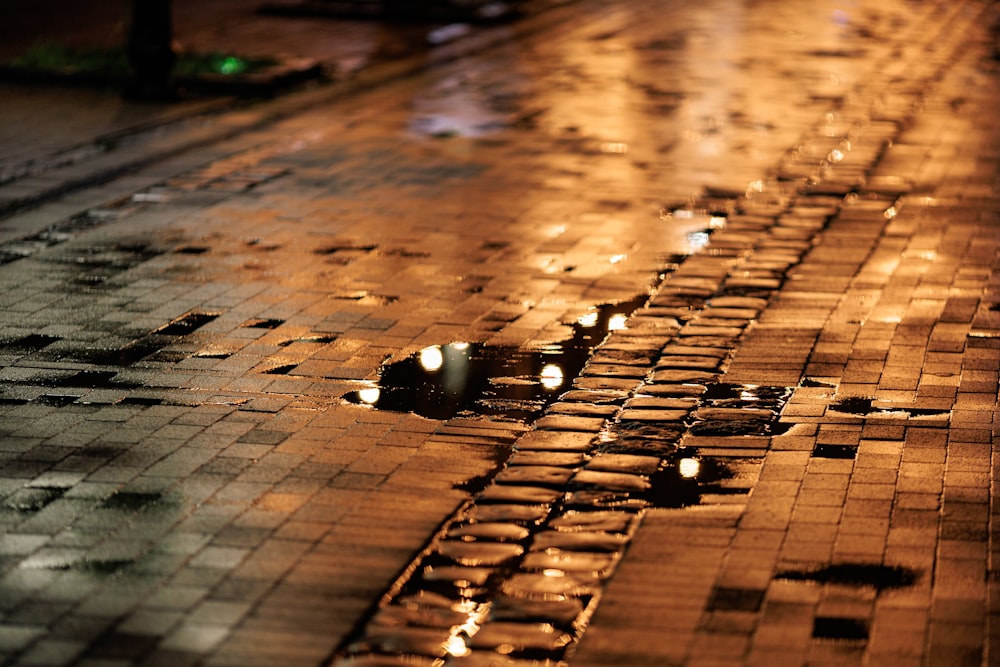 a group of light bulbs on a brick surface