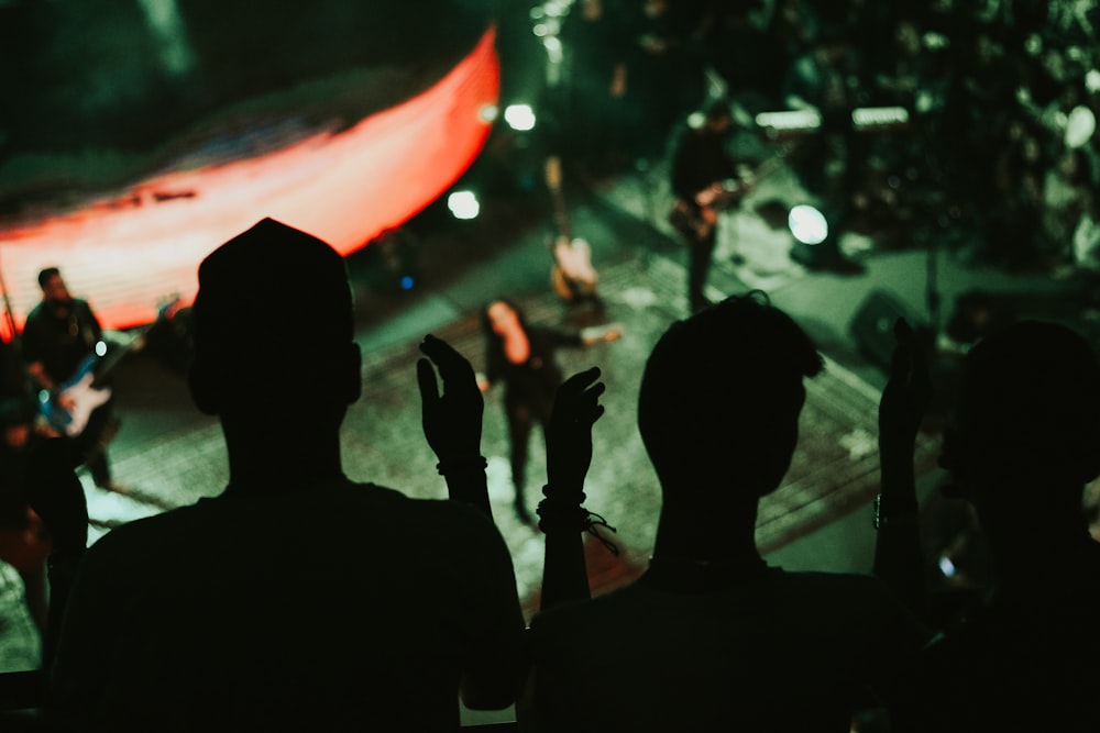 a group of people on a stage