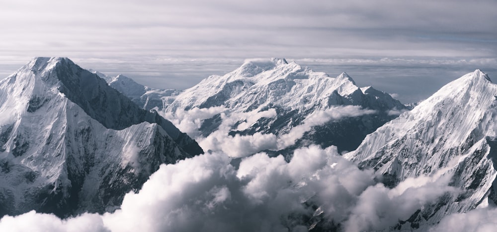 a mountain covered in snow