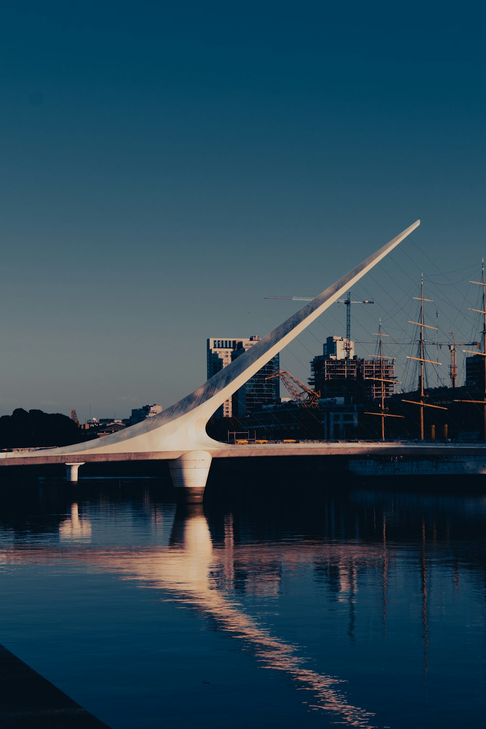 a bridge over water