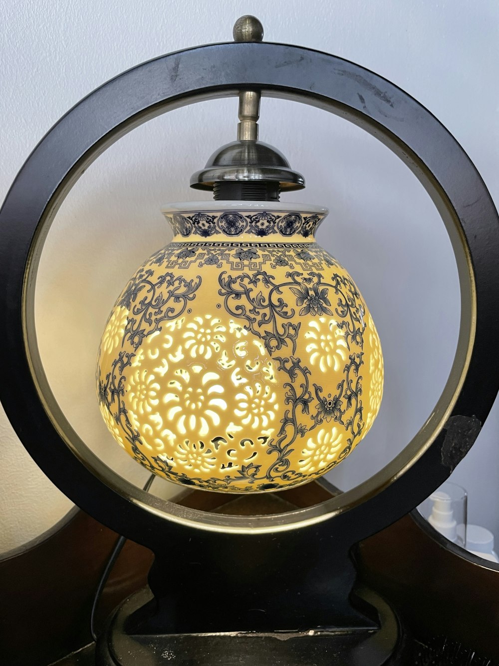 a round light fixture