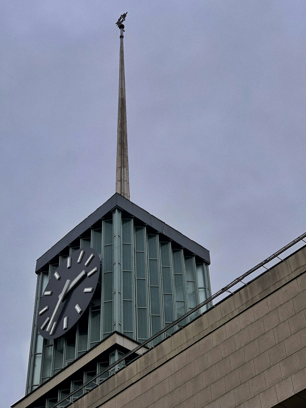 a clock on a tower