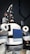 The image features a humanoid robot with mechanical arms and a screen on its chest. The robot has a sleek design with a combination of white, gray, and black colors. It appears to have multiple joints and components, giving it a complex, technical appearance.