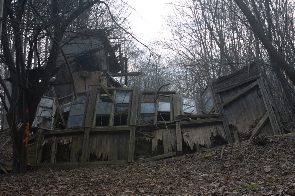 a house that has been destroyed