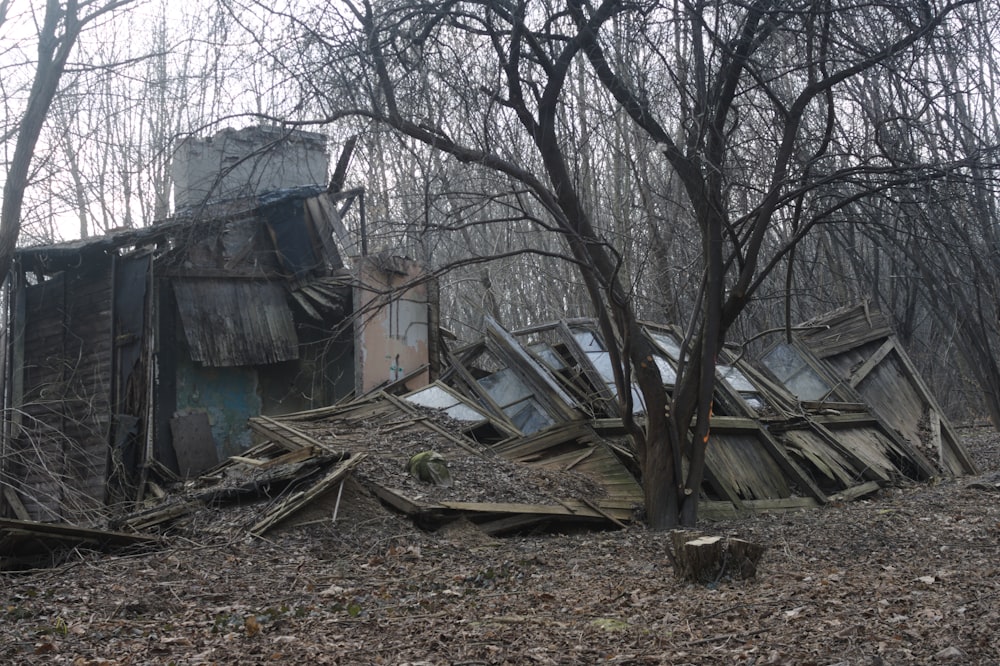 a house that has been destroyed