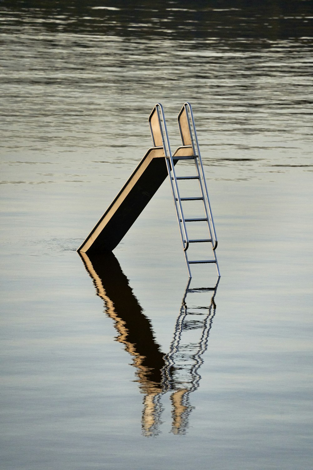 a ladder on a dock