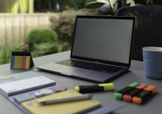 a laptop on a table