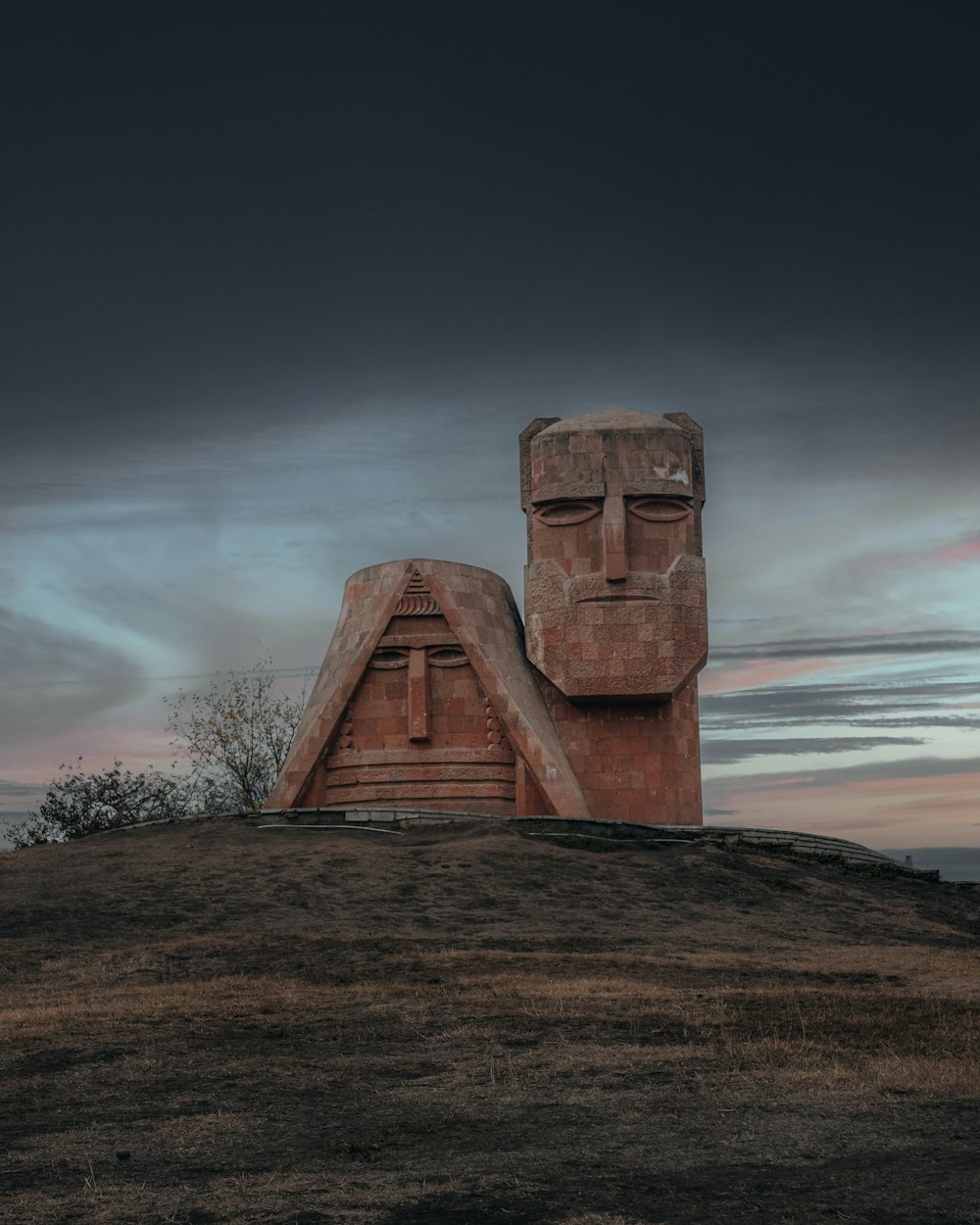 a stone structure with a tower