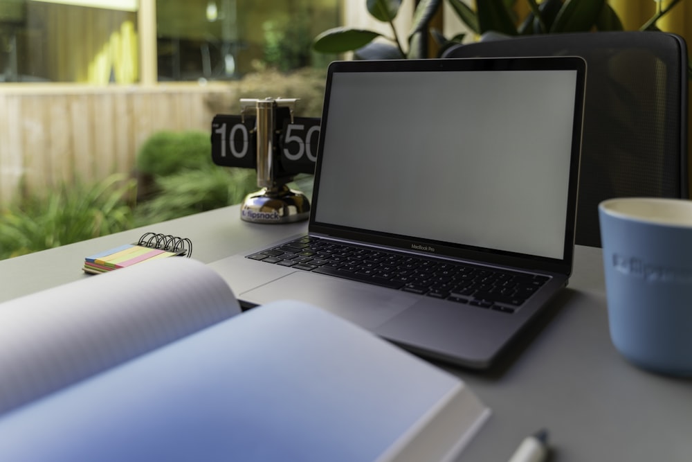 a laptop on a table