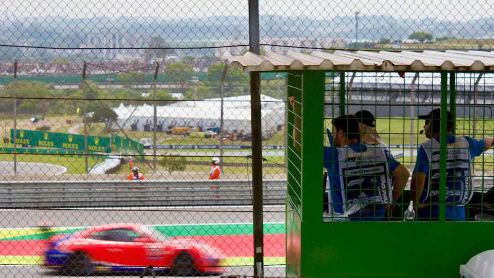 a race car on a track