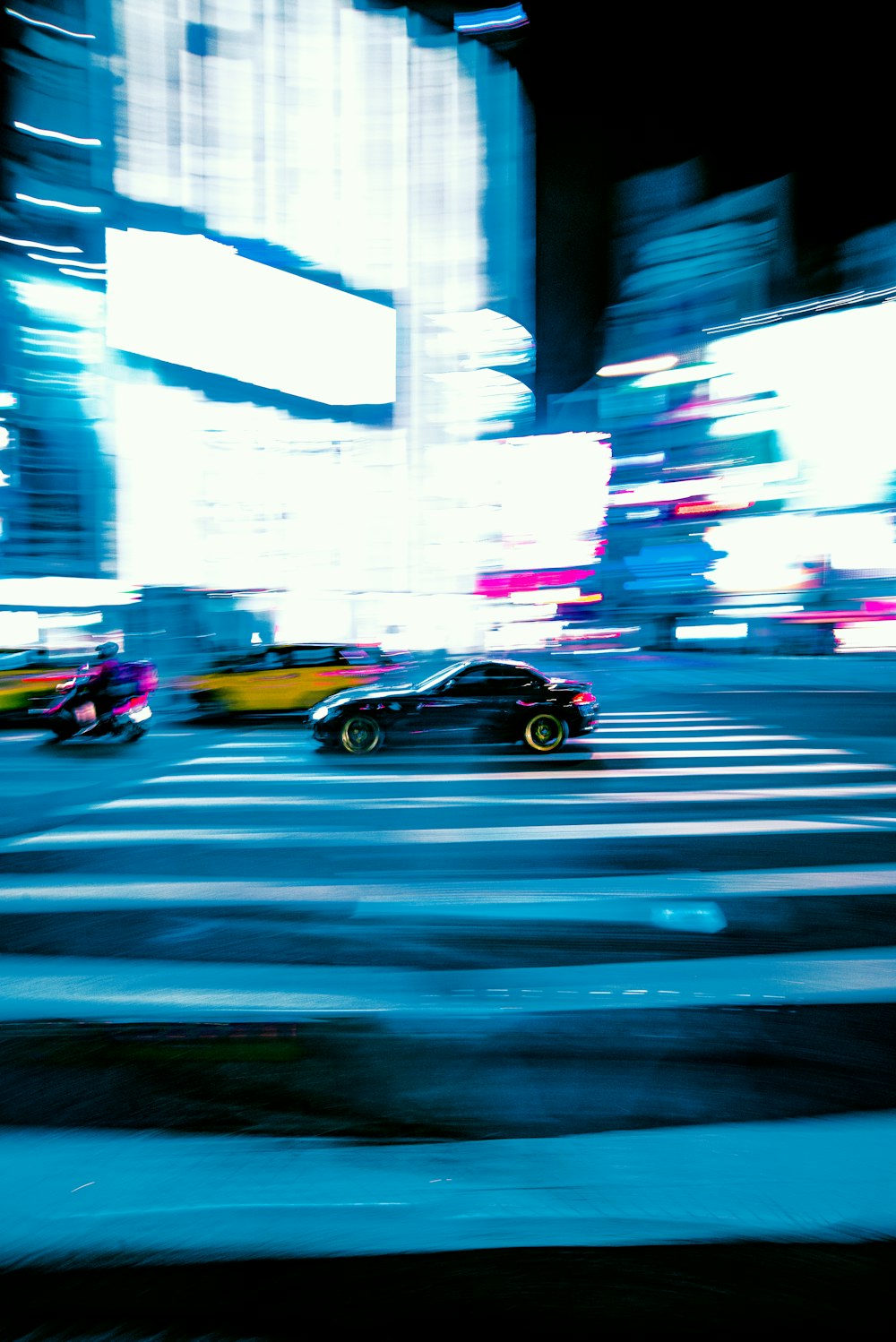 a group of cars on a street