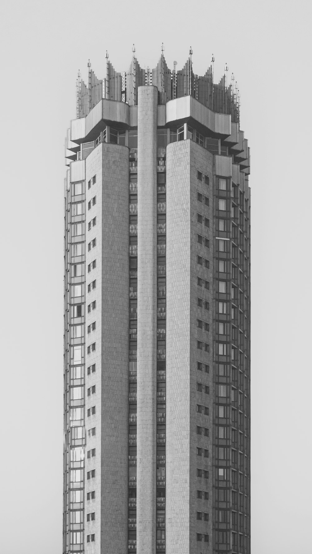 a tall building with many windows