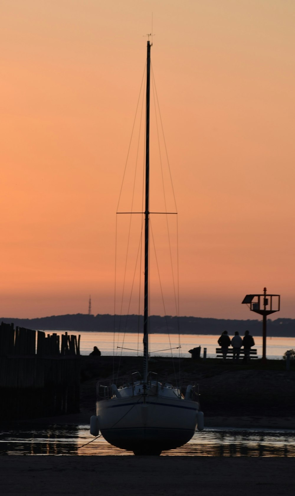 a boat docked at a pier