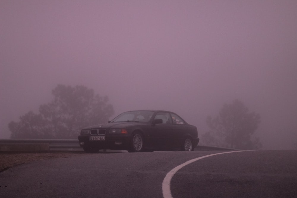 a car on a road