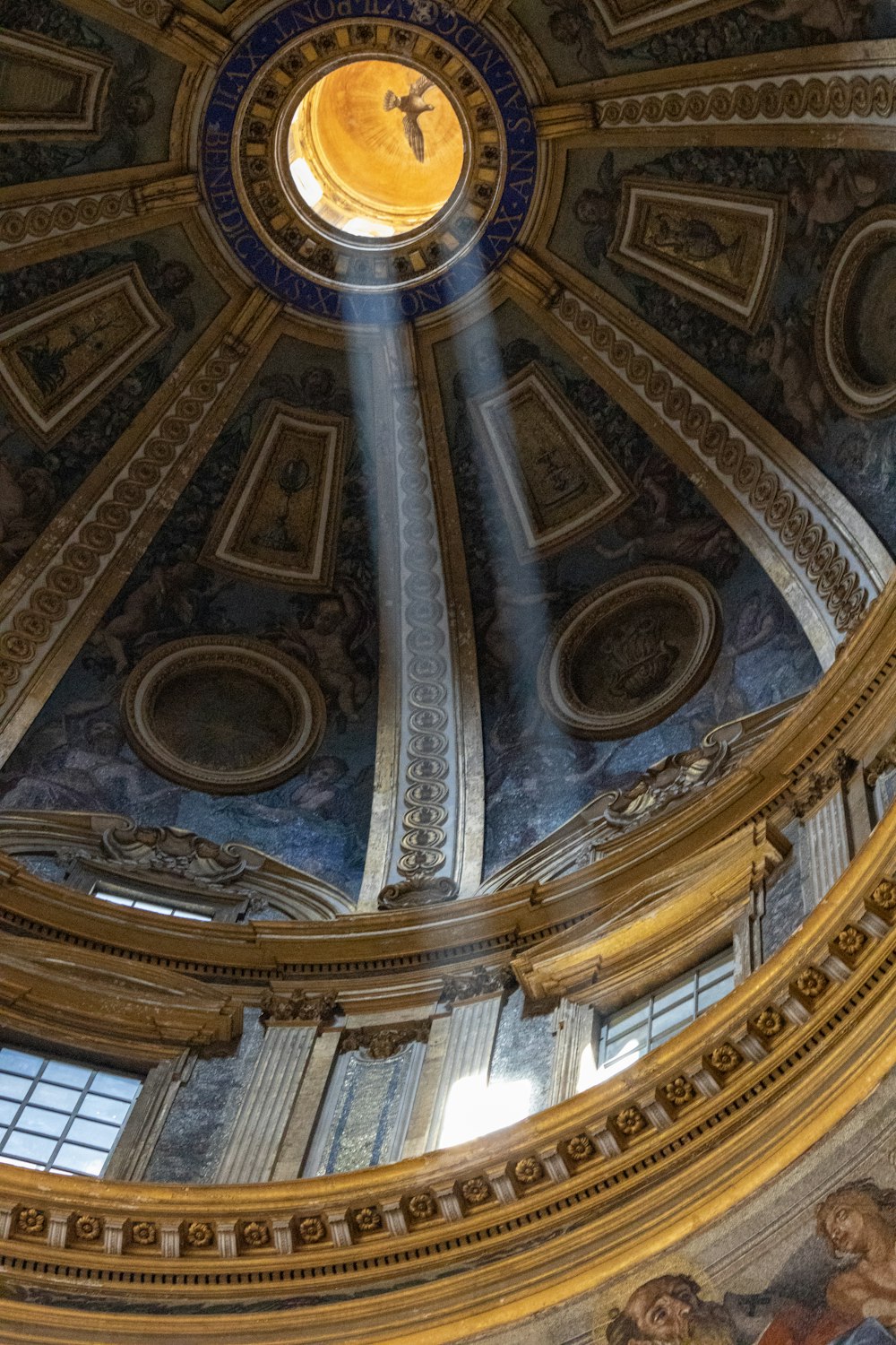 a clock on a pillar