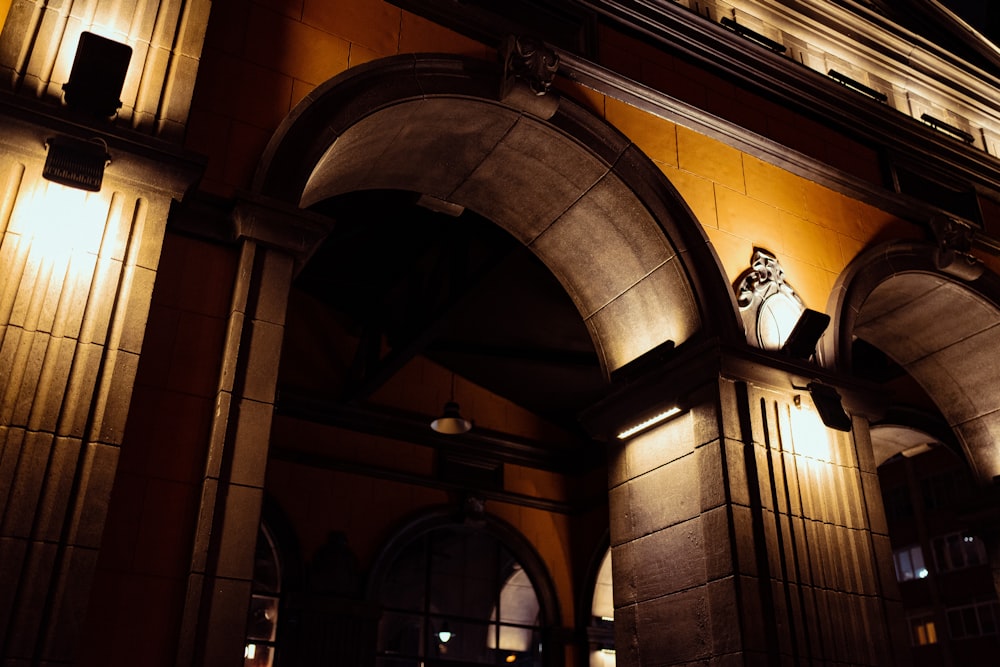 a large arched hallway