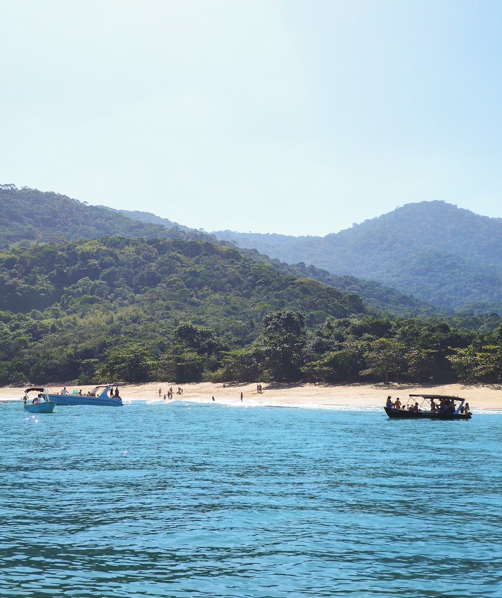 barcos na água