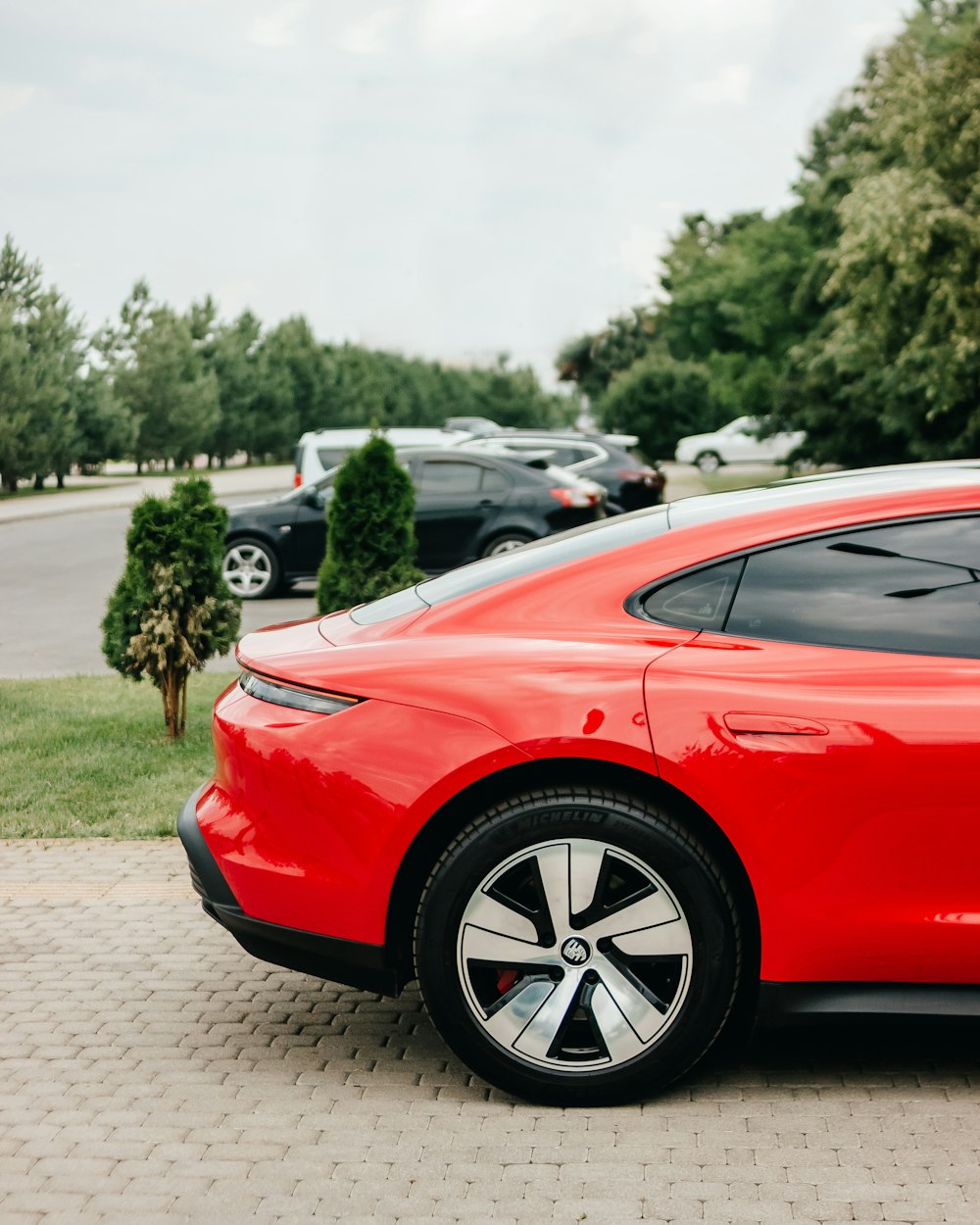 a red sports car