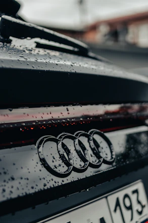 close up of a car's license plate