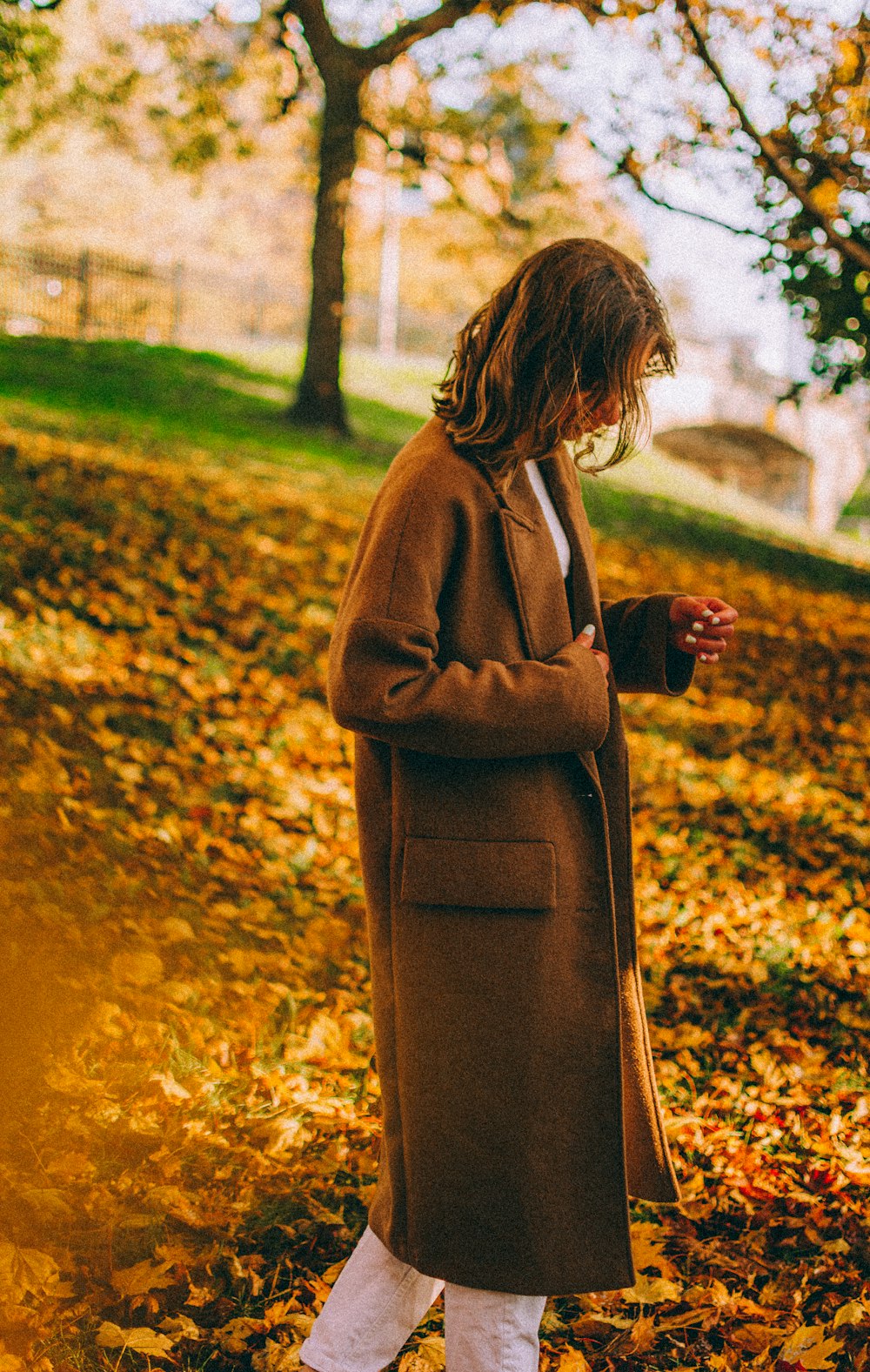 a person standing in a field