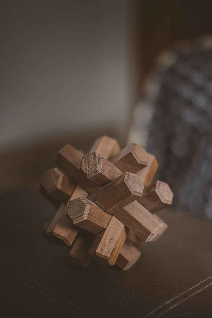 A Hakone himitsu-bako Japanese puzzle box