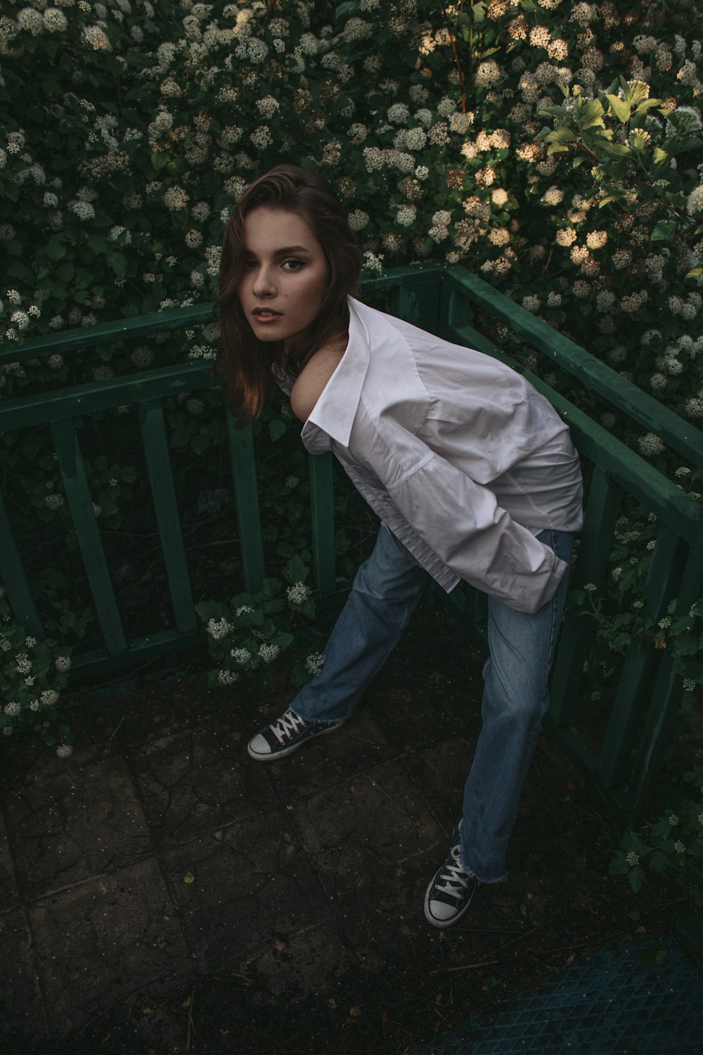 a person sitting on a rock