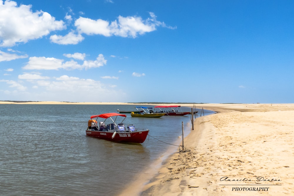 boats on the beach