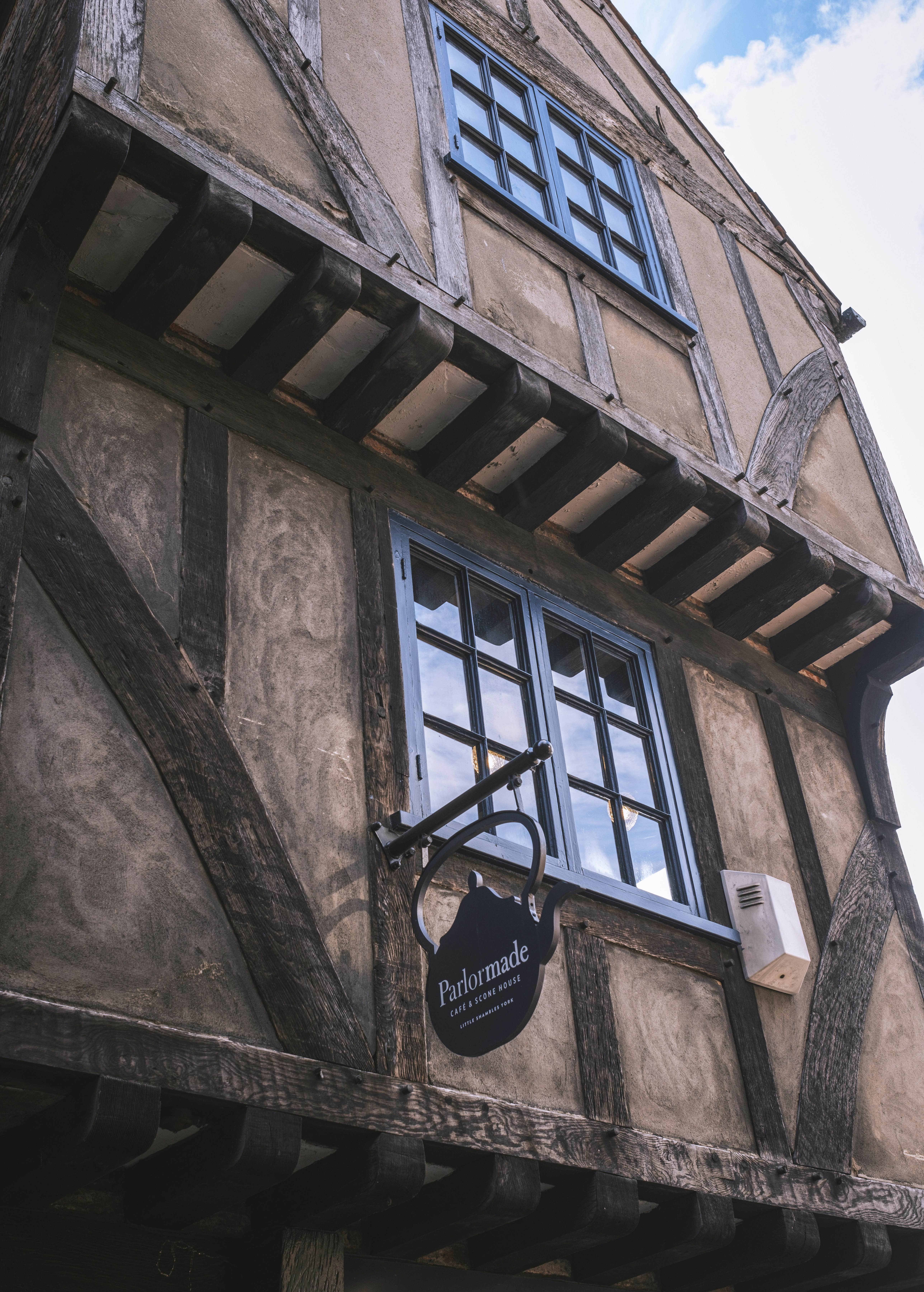 a sign on a building