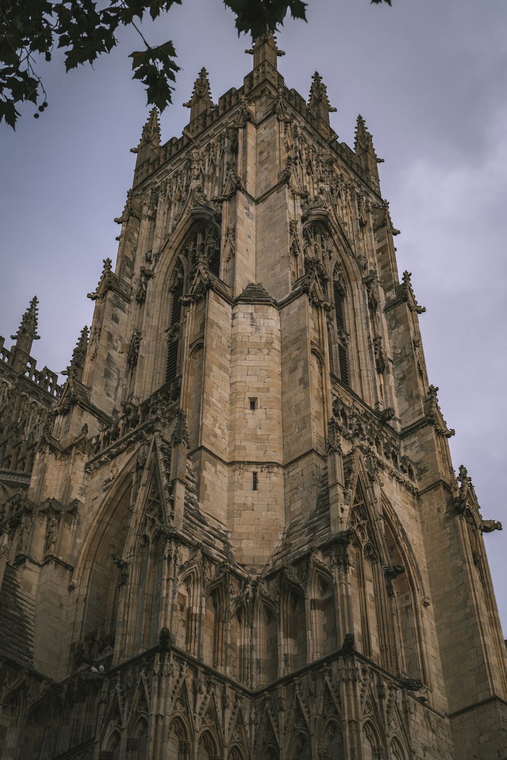 a tall stone building