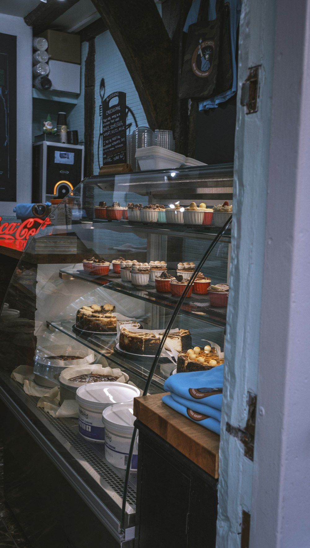 a bakery with many cakes